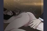  2boys a_married_man arched_back arms_behind_back ass ass_focus bound bound_wrists clothed_male_nude_male copyright_request lee_geom legs male_focus missing_love multiple_boys non-web_source nude yaoi 