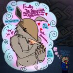 1:1 absurd_res anthro armadillo balls bedroom_eyes black_eyes blue_bottomwear blue_clothing blue_hoodie blue_jeans blue_pants blue_topwear blush bodily_fluids bottomwear brown_shell clothed clothing crying daydream denim denim_bottomwear denim_clothing dialogue digital_media_(artwork) disembodied_penis eating eating_food english_text erection fangs fellatio food fur genitals grey_body grey_fur heart_symbol hi_res holding_food holding_object holding_penis hoodie imagination jeans looking_up male male/male male_penetrating mammal muscular muscular_anthro muscular_male narrowed_eyes onomatopoeia open_mouth oral pants penetration penile penis popsicle rainbow_popsicle raining rillian_(snufflesnuf) sad saliva seductive sex shell snufflesnuf solo solo_focus sound_effects storm storm_clouds tears teeth text thinking thought_bubble thoughts tongue tongue_out topwear wet xenarthran