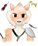  armor death_(entity) furry grim_reaper instrument jackal jackal_boy jackalman_(thundercats) orange_fur shoulder_armor thundercats touhou trumpet violin zun_(style) 