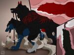  2024 animal_genitalia animal_penis animal_pussy antlers artist_logo black_body black_collar black_fur black_penis blue_body blue_eyes blue_fur bodily_fluids brown_body brown_fur canid canine canine_genitalia canine_penis canine_pussy collar cum cum_in_ass cum_in_pussy cum_inside cutaway dated erection female female_penetrated feral feral_on_feral feral_penetrated feral_penetrating feral_penetrating_feral fur genital_fluids genitals group group_sex hi_res horn internal internal_anal internal_vaginal killthe_demon leash leash_pull logo lucky_pierre male male/female male/male male_penetrated male_penetrating male_penetrating_female male_penetrating_male mammal markings narrowed_eyes open_mouth orange_eyes penetration penis pink_tongue pussy red_markings red_penis sex side_view signature simple_background threesome tongue tongue_out trio white_body white_fur white_markings 