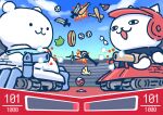  &lt;o&gt;_&lt;o&gt; ball banana baseball_(object) baseball_bat baseball_mitt baseball_stadium bear bullfalk cat combat_knife commentary_request firing folding_fan food fruit hand_fan highres igloo knife mace military_vehicle motor_vehicle no_humans puff_of_air shoujo_kageki_revue_starlight snow_shelter tank unworn_eyewear weapon 