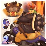 anal anal_penetration anthro anthro_on_anthro anthro_penetrated anthro_penetrating anthro_penetrating_anthro asinus balls balls_deep big_balls biker blue_body blue_scales blush bowser brown_body brown_fur butt clothing collar donkey duo equid equine eyebrows eyewear facial_hair fingerless_gloves footwear from_front_position fur genitals gloves goatee hair handwear heart_eyes heart_symbol hi_res hooves jacket koopa krampusivyy lava leather leather_clothing leather_jacket leather_topwear male male/male male_penetrated male_penetrating male_penetrating_male mammal mario_bros mastery_position motorcycle nintendo on_motorcycle penetration penile penile_penetration penis_in_ass red_hair reptile scales scalie sex shell shoes short_tail size_difference smaller_penetrated spiked_collar spiked_shell spikes spikes_(anatomy) sunglasses tail thick_eyebrows topwear vehicle volcano wearing_sunglasses wide_eyed yellow_body yellow_scales yoshi