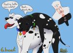 2024 balls ben_(kinaj) bird_dog black_body black_fur black_nose blue_eyes breath canid canine canine_vulva canis close-up collar dalmatian doggystyle domestic_dog duo english_text female feral from_behind_position fur genitals hi_res hunting_dog incest_(lore) kinaj kinktober_2024 knotting labrador male male/female mammal markings mixed_breed mother_(lore) multi_nipple nipples panting parent_(lore) penetration penile penile_penetration retriever sex son_(lore) spots spotted_body spotted_fur tania_(kinaj) teats text tongue vaginal white_body white_fur