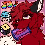 anthro bisexual_pride_colors black_body black_ears black_fur black_nose canid canine dice digital_media_(artwork) doefangss floppy_ears fluffy fluffy_tail fox fur hair hi_res inner_ear_fluff jesam_(jesam) lgbt_pride mammal musical_note musical_symbol nonbinary_(lore) nonbinary_pride_colors nude pride_colors purple_eyes rainbow_pride_colors red_body red_fox red_fur red_hair solo symbol tail tape trans_(lore) trans_woman_(lore) transgender_pride_colors true_fox tuft white_body white_fur white_inner_ear_fluff