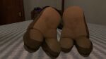 16:9 2_toes 3d_(artwork) aldenyates bed bedroom digital_media_(artwork) donatello_(tmnt) feet foot_fetish foot_focus furniture hi_res hindpaw looking_at_viewer looking_back lying on_bed on_front paws reptile scalie shell soles source_filmmaker_(artwork) teenage_mutant_ninja_turtles toes turtle turtle_shell widescreen