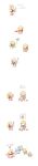  1boy 2girls absurdres agni_(ragnarok_online) aqua_(ragnarok_online) argyle_clothes argyle_dress blonde_hair borderless_panels chibi chibi_only commentary_request creature detached_sleeves dress full_body fur_collar griffin gryphon_(ragnarok_online) head_wings highres lautrec_v long_hair multiple_girls open_mouth orange_wings puff_of_air ragnarok_online royal_guard_(ragnarok_online) short_hair simple_background sorcerer_(ragnarok_online) tall_image tera_(ragnarok_online) translation_request ventus_(ragnarok_online) water whirlwind white_background white_dress white_sleeves wings 
