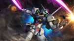  absurdres asteroid battle company_name copyright_notice debris derivative_work duel dust_cloud earth_federation_space_forces energy_beam energy_sword engage_gundam explosion gundam gundam_battle_operation_2 gundam_u.c._engage highres holding holding_sword holding_weapon machinery mecha mecha_focus mobile_suit official_art painting_(medium) realistic robot scan science_fiction solo space sunrise_(company) sword tenjin_hidetaka thrusters traditional_media weapon 