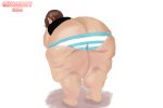 3:2 absurd_res brown_hair cellulite clothing female hair hi_res human lumieart mammal morbidly_obese morbidly_obese_female obese obese_female overweight overweight_female panties slightly_chubby solo solo_focus underwear 