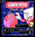 2025 5_toes absurd_res anthro blarf022 claws darkner deltarune dialogue dialogue_box electronics english_text fake_advertisement feet female foot_focus for_a_head hi_res humanoid_feet male object_head plantigrade purple_body purple_scales reptile scales scalie screen screen_face screen_head smelly smelly_feet soles spray spraying stink_fumes susie_(deltarune) television tenna_(deltarune) text text_box toe_claws toes tv_head undertale_(series) yellow_toe_claws