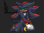  anthro barefoot bound chain chained claws collar genitals hi_res hypnosis leash male mind_control noctobi nude penis shadow_the_hedgehog solo sonic_the_hedgehog_(series) spiral_eyes toe_claws 