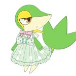 1:1 2025 3_fingers ambiguous_feral ambiguous_gender biped bipedal_feral bow_ribbon brown_eyes clothed clothed_ambiguous clothed_feral clothing description_request digital_drawing_(artwork) digital_media_(artwork) dress feral fingers flat_colors frilly frilly_clothing frilly_dress full-length_portrait generation_5_pokemon glistening glistening_eyes green_body green_skin green_tail half-closed_eyes head_turned heart_symbol korean_description leaf leaf_tail looking_away mouth_closed multicolored_body multicolored_skin narrowed_eyes nintendo pink_ribbon pokemon pokemon_(species) portrait pp_7762 pupils semi-anthro simple_background slit_nostrils snivy snout solo standing star star_symbol tail tan_body tan_skin white_background white_sclera yellow_body yellow_skin