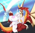 anthro bakugan bakugan_(series) bakugan_battle_brawlers big_breasts breasts drago drago_(bakugan) dragon duo duo_focus european_mythology female feral genitals group huge_breasts hyper hyper_breasts jessesmash32 male male/female mythological_creature mythological_scalie mythology penetration penile penile_penetration penis penis_in_vagina scalie vaginal vaginal_penetration vulva wavern western_dragon white_body white_skin wings wyvern