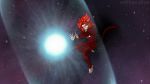  16:9 absurd_res anime barefoot db dragon_ball dragon_ball_gt energy_ball fur fusion gogeta hair hi_res humanoid long_tail male muscular muscular_humanoid muscular_male muscular_thighs nude red_body red_fur red_hair red_tail saiyan softailfox space star super_saiyan_4 widescreen 