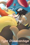  2:3 ambiguous_gender anthro anthro_on_feral bdsm bestiality big_butt big_ears blush bondage bound braixen bubble_butt butt close-up convenient_censorship duo evilymasterful fangs female female/ambiguous feral fur hi_res looking_back nintendo nude open_mouth orange_eyes outside pok&eacute;mon pok&eacute;mon_(species) presenting presenting_hindquarters sea sharp_teeth teeth tentacles tentacruel text thick_thighs tongue url video_games water 