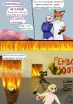  absurd_res albinefox anthro big_breasts breasts burning_building canid canine censored collar comic corpse death disney english_text fan_character female femboy_hooters flag fox group hi_res hospital_gown humor lagomorph larger_male leporid male mammal marshmallow_(albinefox) molotov_cocktail muzzle_(object) muzzled nick_wilde nude rabbit simple_background size_difference small_waist smaller_female smile text thick_thighs wide_hips wounded zootopia 