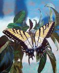  ambiguous_gender arthropod butterfly feral hi_res insect leaf lepidopteran oil_painting_(artwork) outside painting_(artwork) plant solo swallowtail_butterfly theyfox traditional_media_(artwork) 