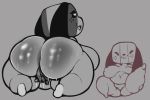  &lt;3 &lt;3_eyes animate_inanimate anthro anus big_butt bodily_fluids breasts butt canid darkmagician1212 drooling eyes_closed female front_view genital_fluids genitals grey_background hand_on_leg holding_leg kneeling mammal masturbation monochrome nintendo nintendo_switch nipples nude open_mouth overweight overweight_anthro pussy pussy_juice raised_leg rear_view saliva short_stack simple_background smile solo switch_dog teeth thick_thighs tongue vaginal vaginal_masturbation video_games wide_hips 