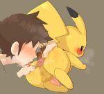 2021 anus backsack balls bestiality big_butt big_tail black_ear_tips blush blush_lines bodily_fluids body_worship brown_background brown_hair butt butt_sniffing butt_worship colored darkened_balls darkened_genitalia digital_drawing_(artwork) digital_media_(artwork) dipstick_ears disembodied_hand disembodied_head dripping duo ear_markings feet feral generation_1_pokemon genital_fluids genitals glistening glistening_anus glistening_balls glistening_genitalia glistening_penis hair hand_on_butt hanuvo human human_on_feral imminent_oral imminent_rimming interspecies leaking_precum looking_back male male/male male_on_feral mammal multicolored_body multicolored_ears musk nintendo nose_to_anus penis perineum pikachu pink_anus pink_penis pokemon pokemon_(species) pokephilia precum precum_drip rear_view sex shaded simple_background smelly sniffing spread_anus spreading steam stink_fumes stink_lines sweat sweaty_body sweaty_butt sweaty_feet sweaty_legs tail tapering_penis yellow_balls yellow_perineum