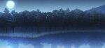  forest full_moon game_cg lake moon nature night night_sky no_humans non-web_source official_art outdoors reflection reflective_water scenery sky star_(sky) starry_sky touhou touhou_gensou_eclipse tree 