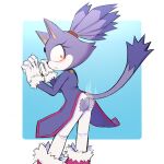 2025 absurd_res accident accidental_exposure anthro black_nose blaze_the_cat blush blush_lines breasts burning_clothes burnt_clothing butt clothing constricted_pupils domestic_cat embarrassed eyelashes felid feline felis female forehead_gem fur gem gloves handwear hi_res looking_back_at_self mammal nitrowolf2018 orange_eyes pupils purple_body purple_fur purple_tail raised_tail rear_view red_gem red_hair_tie sega small_pupils smoking solo sonic_the_hedgehog_(series) tail white_body white_clothing white_fur white_gloves white_handwear wide_eyed