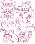  anthro archie_comics biffalo big_breasts blaze_the_cat breast_size_difference breast_squeeze breasts chipmunk dialogue domestic_cat english_text felid feline felis female ground_squirrel hi_res holding_breast huge_breasts lagomorph leporid male male/female mammal mature_female monochrome rabbit rodent rouge_the_bat sally_acorn sciurid sex simple_background sonic_boom sonic_the_hedgehog_(archie) sonic_the_hedgehog_(comics) sonic_the_hedgehog_(series) sticks_the_jungle_badger text titfuck vanilla_the_rabbit white_background 