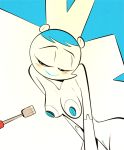  blush breasts female genitals jenny_wakeman machine my_life_as_a_teenage_robot nickelodeon nipples not_furry nude pussy robot screwdriver solo themrock tools 