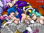  anakaris capcom darkstalkers felicia jon_talbain morrigan_aensland q-bee queen_bee tdk 