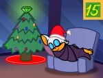 2025 amethyst_(gem) anthro baseboard bat black_nose blue_eyelids blue_line_art blue_wall brown_line_art captainquack64 christmas christmas_clothing christmas_headwear christmas_tree closed_smile clothing colored_line_art digital_drawing_(artwork) digital_media_(artwork) emerald_(gem) english_description eyelashes female female_anthro fur gem green_line_art hair hat headgear headwear hi_res holidays inside light lighting lips mammal membrane_(anatomy) membranous_wings mouth_closed multicolored_body number opal_(gem) plant purple_wings red_clothing red_hat red_headwear red_lips rouge_the_bat ruby_(gem) santa_hat sega shaded simple_shading sleeping sleeping_on_chair smile solo sonic_the_hedgehog_(series) tan_body tan_inner_ear tan_skin thick_bottom_lip tree two_tone_body wall_(structure) white_body white_fur white_hair wings wrapped_in_wings