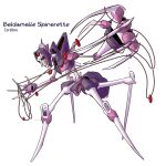  2000s_(style) armor arthropod_limbs buttons character_name claws copyright_name coraline coraline_(movie) full_body highres karakatodzo long_nose mechanization mega_man_(series) mega_man_zero_(series) other_mother parody red_eyes robot style_parody tagme yarn yarn_ball 