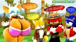 absurd_res annoyed anthro armwear bat big_breasts big_butt breast_overflow breasts butt canid canine clothing cowboy_hat crossed_arms echidna elbow_gloves eulipotyphlan eyebrows female fox gloves green_hill_zone group half-closed_eyes hand_on_shoulder handwear hat headgear headwear hedgehog hi_res huge_breasts huge_butt karnthud knuckles_the_echidna lips male mammal miles_prower monotreme muscular muscular_male narrowed_eyes playing_dumb raised_eyebrow red_fox rouge_the_bat sega smile sonic_the_hedgehog sonic_the_hedgehog_(series) speech_bubble thick_lips thick_thighs true_fox