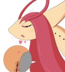  &lt;3 better_version_at_source blush cunnilingus duo female hi_res human licking male male/female mammal milotic nintendo oral pok&eacute;mon pok&eacute;mon_(species) pon_(pixiv) red_sclera sex simple_background tongue tongue_out vaginal video_games white_background 