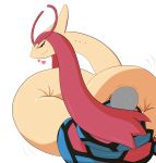  &lt;3 better_version_at_source coiling duo female genitals hi_res human male male/female mammal milotic nintendo pok&eacute;mon pok&eacute;mon_(species) pon_(pixiv) presenting presenting_pussy pussy red_sclera simple_background video_games white_background wrapped 
