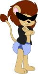 3_toes 4_fingers abdl agumonofalchemy alpha_channel ambiguous_gender anthro barefoot belly black_clothing black_eyewear black_nose black_shirt black_sunglasses black_topwear blue_diaper brown_hair brown_mane brown_tuft clean_diaper clothed clothing cocky cocky_smile covered_eyes crossed_arms diaper digital_drawing_(artwork) digital_media_(artwork) exposed_belly exposed_chest eyewear fangs feet felid feline_ears fingers full-length_portrait fur fur_tuft glasses hair handpaw hi_res hindpaw lion lion_ears long_tail mammal mane mane_hair multicolored_ears opaque_glasses open_clothing open_shirt open_topwear pantherine pantsless pantsless_anthro partially_clothed partially_clothed_anthro paws pink_inner_ear portrait pull-ups_(diaper) raised_tail sandy_fur shirt simple_background smile smiling_at_viewer smirk smirking_at_viewer solo sunglasses tail tail_tuft tan_arms tan_belly tan_body tan_chest tan_ears tan_face tan_feet tan_fur tan_hands tan_legs tan_neck tan_paws tan_snout tan_stomach tan_tail tan_torso teeth toes topwear transparent_background tuft wearing_diaper