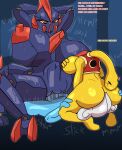 abdominal_bulge anthro big_breasts big_butt big_penis blue_body bouncing_breasts breasts butt cham_(token_taker) comic cunnilingus dialogue digital_media_(artwork) elemental_creature female femboy generation_2_pokemon generation_3_pokemon generation_5_pokemon genitals gigalith group group_sex hi_res huge_breasts huge_penis long_neck looking_pleasured male male/female meditite mineral_fauna multi_leg multi_limb nintendo oral penetration penis pokemon pokemon_(species) rock rock_creature sex shuckle threesome token_taker tongue tongue_out trio vaginal vaginal_penetration yellow_body