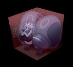 ambiguous_gender anthro between_buttocks big_breasts big_butt black_body black_eyes bottomless breasts butt canid canine cellphone clothed clothing daeriusus dracozolt duo electronics elevator female fossil_pokemon fox generation_8_pokemon grey_body hi_res holding_cellphone holding_object holding_phone huge_breasts huge_butt huge_hips huge_thighs hyper hyper_butt hyper_hips hyper_thighs mammal nintendo phone pokemon pokemon_(species) praeda_(xytora) shirt thick_thighs tongue tongue_out topwear wide_hips