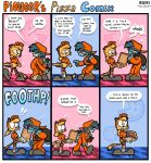 2026 anotherartboy anthro black_spots blonde_hair blue_body blue_fur blue_hair bodily_fluids bottomwear box braces brown_bottomwear brown_clothing brown_shorts chazz_mccheetah cheetah clothed clothed_anthro clothed_female clothing co-worker colored comic container delivery_(commerce) delivery_employee dialogue digital_media_(artwork) dripping duo english_text felid feline female food footwear freckled_face freckles fully_clothed fully_clothed_anthro fully_clothed_female fur grey_clothing grey_footwear grey_shoes grudge_labunny hair hat headgear headwear hi_res janitor jumpsuit lagomorph leporid mammal miserable name_tag orange_clothing orange_hat orange_headwear orange_jumpsuit pioneer's_pizza pizza pizza_box rabbit sad saliva saliva_drip sharp_teeth shocked shoes shorts socks speech_bubble spit_on_food spitting spitting_on_food spots surprised teeth text unsure white_clothing white_footwear white_sclera white_socks work_uniform yellow_body yellow_fur yellow_sclera