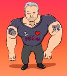 absurd_res arm_tattoo borzoi brown_eyes canid canine canis clothing dinosaur domestic_dog fang_(primal) female feral genndy_tartakovsky grey_hair hair half_dime hi_res honey_(fixed) human hunting_dog male mammal meme muscular not_furry not_furry_focus prehistoric_species reptile saurischian scalie shirt sighthound solo standing stubble tattoo text text_on_clothing text_on_shirt text_on_topwear theropod topwear tyrannosaurid tyrannosauroid tyrannosaurus tyrannosaurus_rex