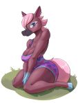  2020 animal_crossing anthro blue_eyes blush breasts clothing cooliehigh ear_piercing equid equine female hi_res horse looking_at_viewer mammal nintendo piercing reneigh_(animal_crossing) solo video_games 