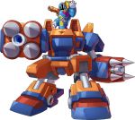  1boy android armor boss breastplate cannon covered_face ground_vehicle helmet male_focus mecha mizuno_keisuke motor_vehicle official_art ride_armor robot rockman rockman_x rockman_x3 rockman_x_dive science_fiction shoulder_armor shoulder_cannon shoulder_pads spikes transparent_background vava walker 