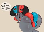  absurd_res anthro big_breasts big_butt breasts bulge butt canid canine clothed clothing gynomorph hi_res intersex lewnoli mammal nintendo nintendo_switch solo switch_dog video_games 