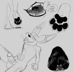  2020 4_fingers 4_toes 5_fingers ambiguous_gender ambiguous_prey anthro anthro_focus anthro_pred anthro_prey anthrofied arm_support balls barefoot beherit biped black_and_grey black_nose black_pawpads black_paws black_text bodily_fluids breath canid canine cheek_tuft cramped crush dialogue digital_drawing_(artwork) digital_media_(artwork) domination drooling eeveelution english_text erection eyes_closed facial_tuft fan_character fangs fingers foot_fetish foot_play foot_shot front_view fur fur_tuft genitals grey_background greyscale group hair half-closed_eyes hand_on_penis head_tuft hi_res high-angle_view hindpaw holding_penis humanoid_genitalia humanoid_penis hungry in_mouth larger_anthro larger_male larger_pred line_art looking_down low-angle_view lying macro macro_domination macro_focus male male_domination male_focus male_pred mammal markings masturbation medial_ring micro micro_in_mouth monochrome moonlight_(ramsusxiii) mouth_shot multiple_images narrowed_eyes nintendo nude on_front on_ground on_tongue open_mouth open_smile oral_vore paw_shot pawpads paws penile penile_masturbation penis playful pok&eacute;mon pok&eacute;mon_(species) rear_view restrained ring_marking sadism saliva saliva_drip scared simple_background sitting size_difference sketch sketch_page smaller_ambiguous smaller_anthro smaller_prey smile soft_vore solo_focus speech_bubble standing stepped_on stepping stomping teeth text three-quarter_view toes tongue tongue_out toony tuft umbreon unfinished video_games vore walking wet 