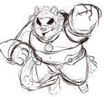  action_pose angry anthro canid canine canis domestic_dog eyebrows hi_res live-a-hero male mammal mokdai pose puss3250 sketch slightly_chubby solo superhero thick_eyebrows 