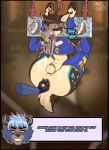 absurd_res anal anal_penetration anthro antlers anus arms_tied armwear badger balls bdsm black_body black_fur black_hair black_nose blindfold blue_body blue_clothing blue_eyes blue_fur blue_hair bodily_fluids body_worship bondage bound brown_body brown_fur butt chastity_cage chastity_device cheerleader cheerleader_outfit clothed clothing crop_top damienkamien deer degradation dirty dirty_clothing dirty_talk dirty_underwear dominant dominant_anthro dominant_male duct_tape duo ear_piercing ears_back eyebrows facial_scar footwear fur gag genitals gloves gold_(metal) guiche_piercing hair half-closed_eyes hands_tied handwear heart_symbol hi_res hooves horn humiliation jockstrap jockstrap_in_mouth jockstrap_on_face jockstrap_sniffing latex latex_clothing latex_gloves latex_handwear legs_behind_back legs_tied legs_up legwear louis_(rashthefur) male male/male mammal markings moan musk musk_worship musky_underwear mustelid musteline narrowed_eyes navel onomatopoeia penetration piercing pivoted_ears restraints rope scar scent scent_play sequence shirt shy smile sniffing sniffing_clothes sock_in_mouth sock_sniffing socks sound_effects speech_bubble spots spotted_body spotted_fur spread_legs spreading stained_underwear stocks stuff_gag submissive submissive_anthro submissive_male sweat tail tally_marks tape tape_bondage tape_gag teeth text thrack topwear underwear underwear_gag underwear_sniffing