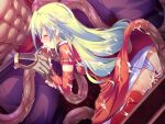  1boy 1girl abs ass blonde_hair blush censored closed_eyes clothes_lift clothing_aside cum cum_in_mouth cum_in_pussy cum_on_ass cum_on_body cum_on_clothes cum_on_hair cum_overflow defloration double_penetration dress facial fellatio game_asset green_hair hetero kumacchi long_hair monster monsters_raid mosaic_censoring multiple_boys non-web_source official_art oral panties panties_aside penis rana_ru rape self-datamine sex skirt skirt_lift solo_focus spitroast tears tentacle_sex tentacles underwear vaginal variant_set visual_novel_cg white_panties 
