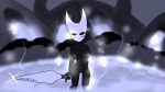  16:9 anthro arthropod black_body blush breasts digital_media_(artwork) female genitals hi_res hollow_knight hornet_(hollow_knight) hot_spring humanoid insect looking_at_viewer nipples novaarts nude pussy simple_background solo team_cherry video_games water widescreen 