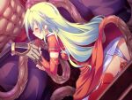 1boy 1girl abs ass blonde_hair blood blush censored closed_eyes clothes_lift clothing_aside defloration dress game_asset green_hair handjob hetero kumacchi long_hair monster monsters_raid mosaic_censoring muscular non-web_source official_art panties panties_aside penis pussy rana_ru rape self-datamine sex skirt solo_focus tears tentacles underwear vaginal variant_set visual_novel_cg white_panties 