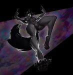  2026 3d_(artwork) 4_toes absurd_res anthro areola big_breasts big_tail black_areola black_body black_hair black_nipples black_pawpads bone breasts breasts_apart canid canine claws clitoral_hood clitoris cloud cloudy_sky digital_media_(artwork) fangs feet female floating full-length_portrait genitals gesture glistening glistening_body glowing glowing_eyes hair hand_gesture hi_res inner_ear_fluff long_hair malo mammal middle_finger navel nipples open_mouth open_smile pawpads portrait scp-1471-a scp-1471-a_(da.nilkaz) scp_foundation sharp_teeth skull skull_head skulldog_(species) sky smile solo tail teeth thick_thighs toes tongue tongue_out tuft vulva watermark zelyonka 