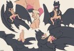 absurd_res anthro anus astrid_hofferson black_body breasts digital_media_(artwork) dragon dreamworks duo erection european_mythology female feral fury_(httyd) genitals glimchip hair hi_res how_to_train_your_dragon kissing male membrane_(anatomy) multiple_angles multiple_poses mythological_creature mythological_scalie mythology night_fury nude open_mouth oral penetration penile penis pose riding scalie sex simple_background size_difference sketch_page smile tail text tongue toothless vaginal vaginal_penetration vulva western_dragon wings 