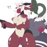  1:1 ?! ahegao anthro anthro_on_anthro areola avian big_breasts big_penis breasts butt chest_tuft clitoris dragon duo elemental_creature erection female female_penetrated flora_fauna fluffy fur genitals gun gynomorph hair handgun hi_res holding_gun holding_object holding_weapon huge_breasts hybrid intersex intersex/female intersex_penetrating intersex_penetrating_female looking_pleasured mammal monster nipples nude oral oral_penetration parasite penetration penis plant prehensile_penis ranged_weapon red_body sate scalie sepiruth sex simple_background spinel thick_thighs tongue tuft vaginal vaginal_penetration weapon white_body white_fur white_hair wide_hips 