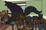  2026 3:2 4_toes 5_fingers 5_toes absurd_res anal anal_penetration anatomically_correct anatomically_correct_genitalia anatomically_correct_penis animal_genitalia animal_penis anthro anthro_on_anthro anthro_penetrated anthro_penetrating anthro_penetrating_anthro anthro_penetrating_male anus aroused balls bear big_balls biped bodily_fluids bottomless bottomwear brown_bear butt canid canine canine_genitalia canine_penis canis chair claws clothed clothed_anthro clothed_male clothing colored_sketch computer coprophilic_intercourse day desk detailed_background digital_drawing_(artwork) digital_media_(artwork) digitigrade dirty_anal dirty_bottomwear duo electronics erection excessive_feces eyebrows feces feces_blowout feces_everywhere feces_in_ass feces_on_anus feces_on_ass feces_on_balls feces_on_body feces_on_butt feces_on_chair feces_on_clothing feces_on_furniture feces_on_genitals feces_on_ground feces_on_hand feces_on_penis feces_on_self feces_pile feet finger_claws fingers fluffy fluffy_tail from_front_position fur furniture genitals grizzly_bear hair handpaw hi_res inside king_(the_werewolf_king) knot kuruk_(character) laptop looking_at_another lying male male/male male_anthro male_penetrated male_penetrating male_penetrating_male mammal mane mane_hair mating_press monotone_inner_ear mostly_nude mythological_canine mythological_creature mythology office office_background office_chair office_clothing office_desk office_window office_worker on_back on_chair on_table open_mouth pants pantsless_anthro pantsless_male paws penetration penile penile_penetration penis plantigrade pupils rear_view removed_bottomwear scatplay sex sharp_teeth shirt short_ears short_fur short_tail sitting sitting_on_chair sketch sky slightly_chubby slightly_chubby_anthro slightly_chubby_male small_ears small_tail snout soiled soiled_bottomwear soiled_pants table tail talking_to_another tall teeth three-quarter_view tight_clothing toe_claws toes tongue tongue_out topwear topwear_only ursidae ursine ursine_ears werecanid werecanine werecreature werewolf wolf yonnixart 
